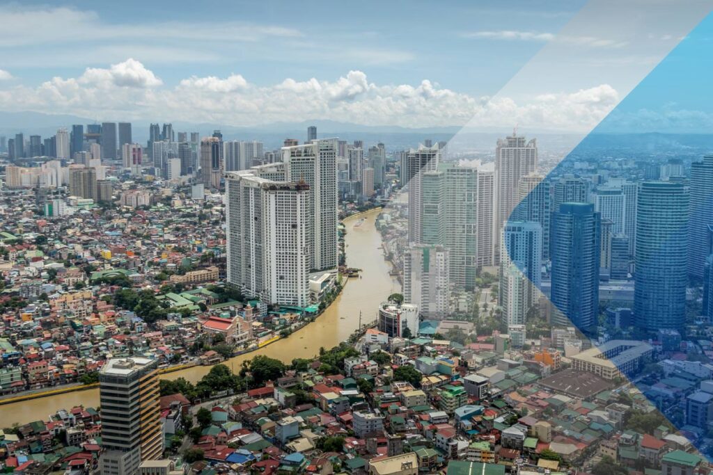 Imagem de stock de Manila para acompanhar um artigo sobre contratação nas Filipinas