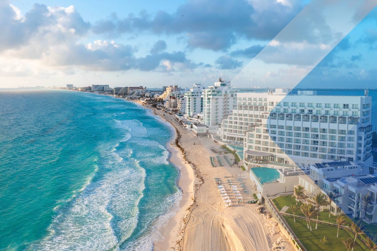 Imagem de Cancun para acompanhar artigo em dias de férias no México aumento de férias no México
