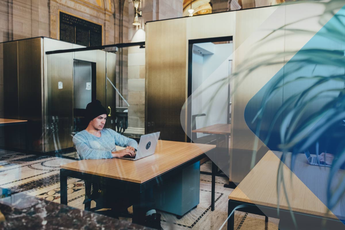 A stock image of a person working alone to accompany QandA with Antony Malmo on employee wellbeing and mental health