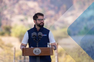 A photo of President Gabriel Boric, who's political faction did not far well in the vote in Chile. Source: Facebook 