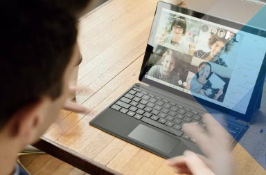 A man using a laptop to illustrate how Indian companies in Latin America can operate