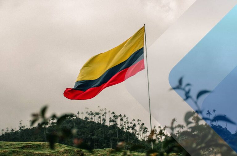 A picture of a Colombian flag to illustrate article about EOR in Colombia