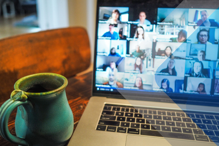 A screen with many participants to illustrate challenges of managing remote teams. By Chris Montgomery on Unsplash.