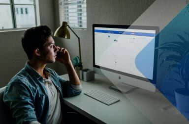 Stock image of remote worker to accompany article on hiring remote international employees