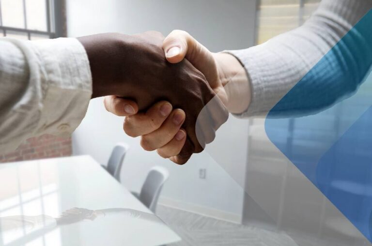 Stock photo of a handshake to accompany Serviap Global article on the benefits of outsourcing your recruitment and selection process