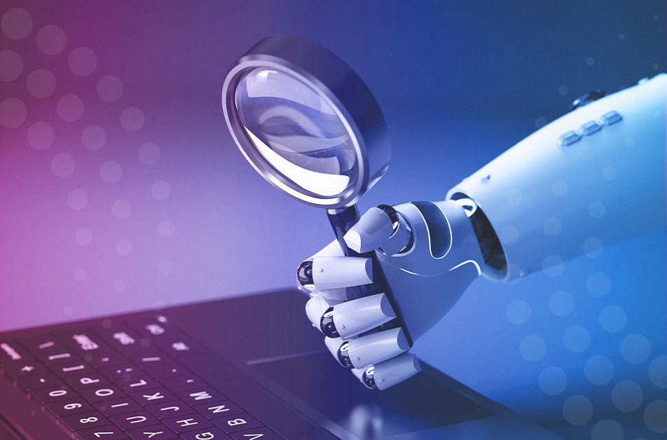 Robot hand illustrating How to Use AI in Hiring International Workers.