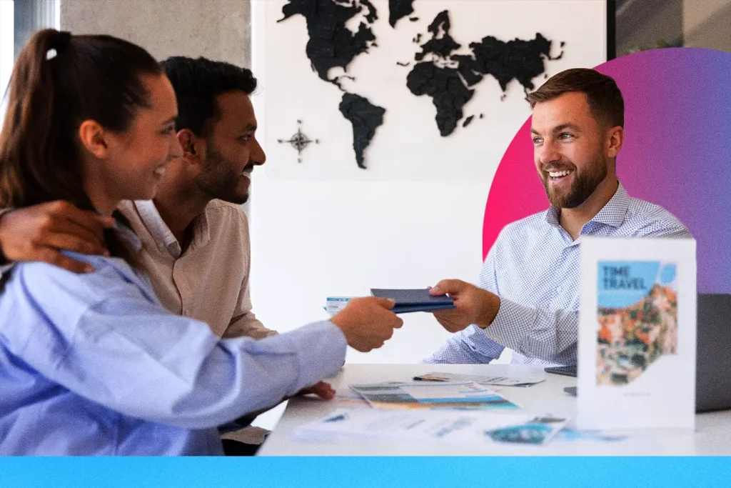 Image with a couple being hired by recruiter, to illustrate How Can a US Company Hire a Foreign Employee.