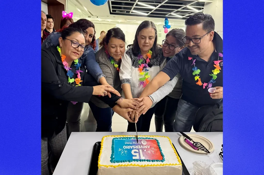 Photo of the in-office event as Serviap Global celebrates 15 Years Anniversary