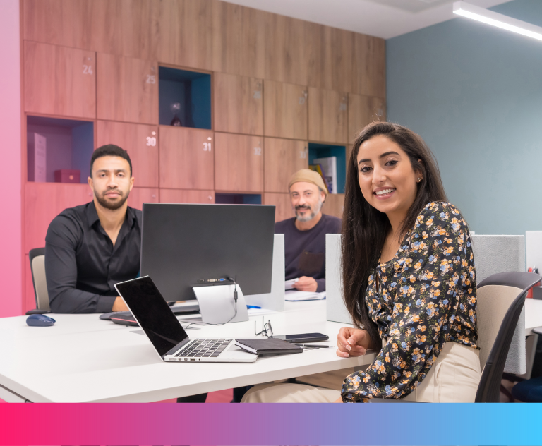 Business professionals discussing payroll compliance in an office — CTS payment deadline in Peru, November 2025